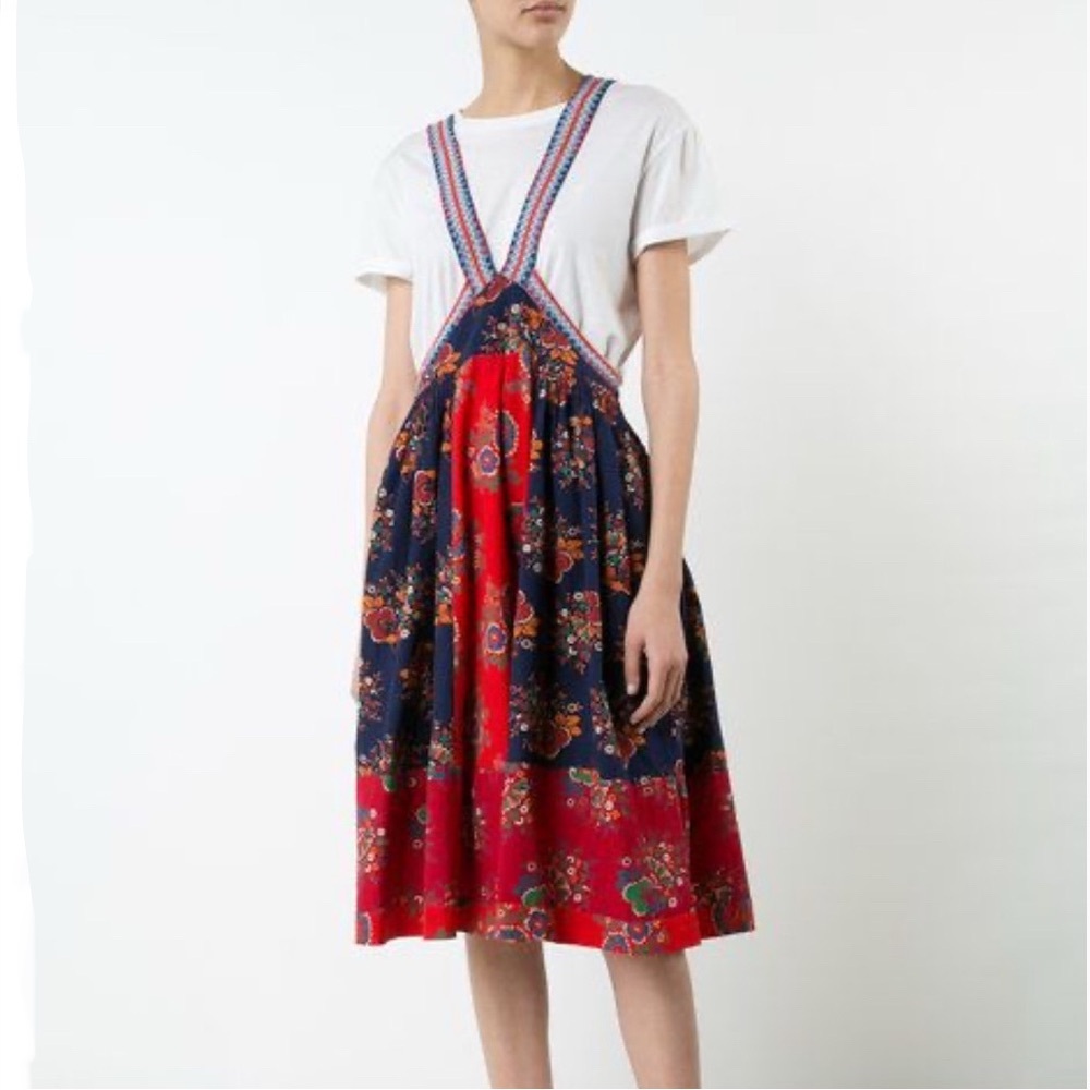 Ulla Johnson Azra Embroidered Floral Dress Sz 0